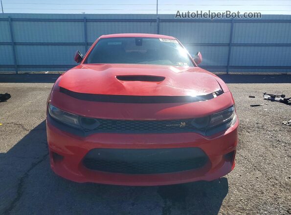 2C3CDXCT0KH532366 2019 DODGE CHARGER Red Rear view