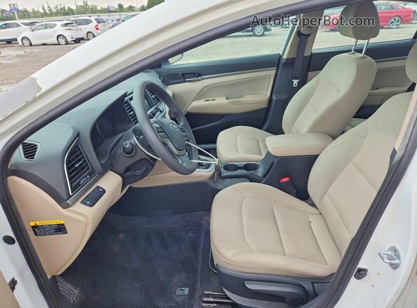 5NPD84LF2HH038930 2017 HYUNDAI ELANTRA White წინა პანელის ხედი