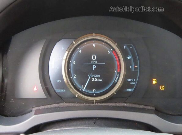 JTHBA1D28G5038420 2016 LEXUS IS White Вид щитка приладів