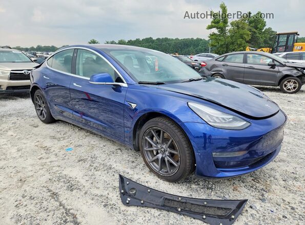 5YJ3E1EA0KF309140 2019 TESLA MODEL Blue Front view