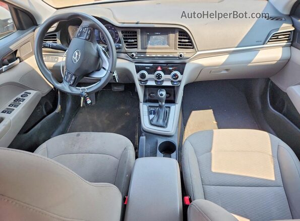 5NPD74LF1KH484321 2019 HYUNDAI ELANTRA Серебряный Вид щитка приборов