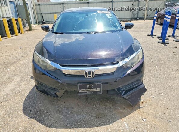 19XFC2F51HE056726 2017 HONDA CIVIC Black უკანა ხედი