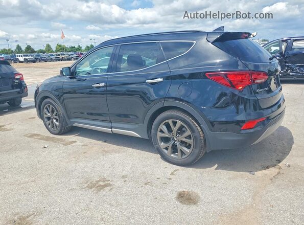 5XYZWDLA5JG503374 2018 HYUNDAI SANTA FE Black უკანა მარჯვენა