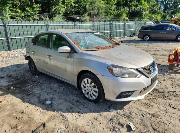 3N1AB7AP6HY373437 2017 NISSAN SENTRA Silver Вид спереду
