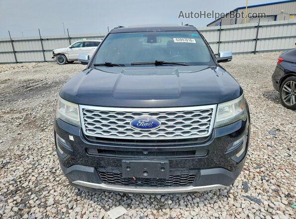1FM5K8HTXGGC83582 2016 FORD EXPLORER Black Вид ззаду