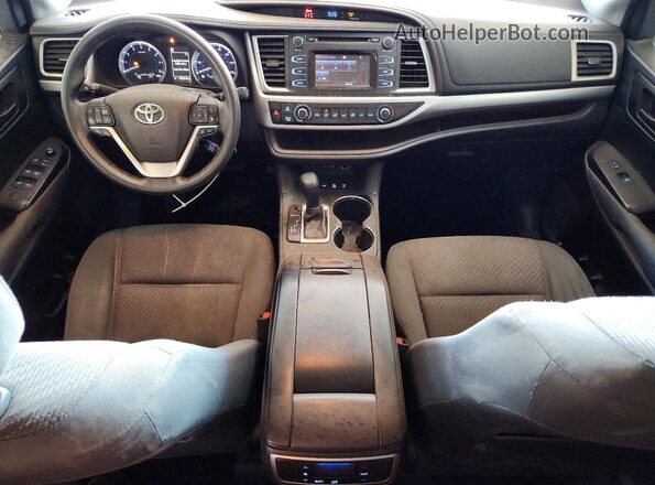 5TDBZRFH7HS467148 2017 TOYOTA HIGHLANDER Burgundy Vista del cuadro de instrumentos