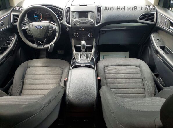 2FMPK4G92JBC34253 2018 FORD EDGE Синий Вид щитка приборов