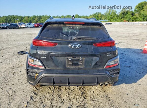 KM8K3CA37PU007438 2023 HYUNDAI KONA Black Սալոնի դիմացի տեսք