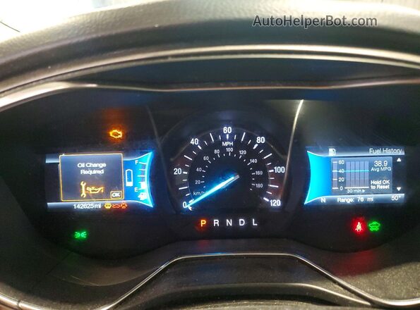 3FA6P0LU1HR400168 2017 FORD FUSION White Widok tylnych siedzeń