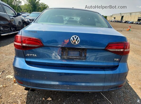 3VW267AJXGM292655 2016 VOLKSWAGEN JETTA Blue Вид салону спереду