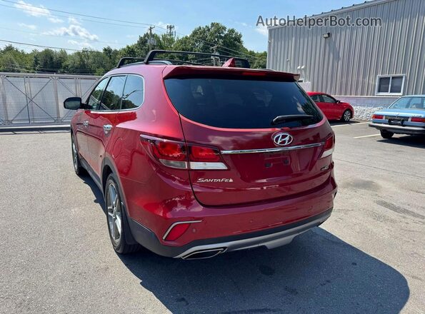 KM8SRDHF3HU202748 2017 HYUNDAI SANTA Red Tył prawy