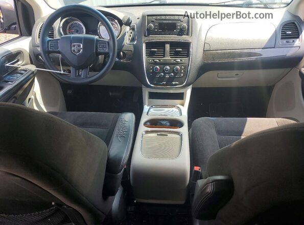2C4RDGCG4GR380313 2016 DODGE CARAVAN Black Вид щитка приладів