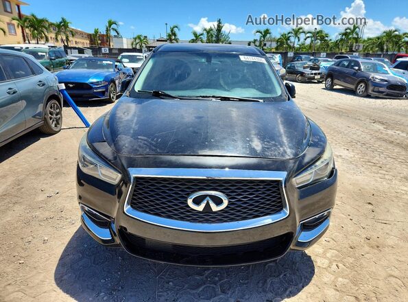 5N1DL0MN1KC568883 2019 INFINITI QX60 Black უკანა ხედი