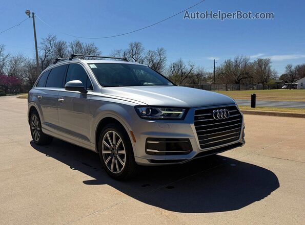 WA1LAAF72JD046552 2018 AUDI Q7 Silver Rear left