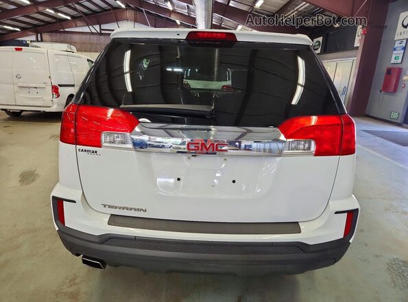 2GKALMEK0H6316258 2017 GMC TERRAIN White Вид салону спереду