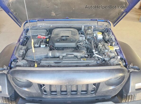 1C4HJXDN6JW241140 2018 JEEP WRANGLER Blue Շարժիչի բաժամունքի տեսք
