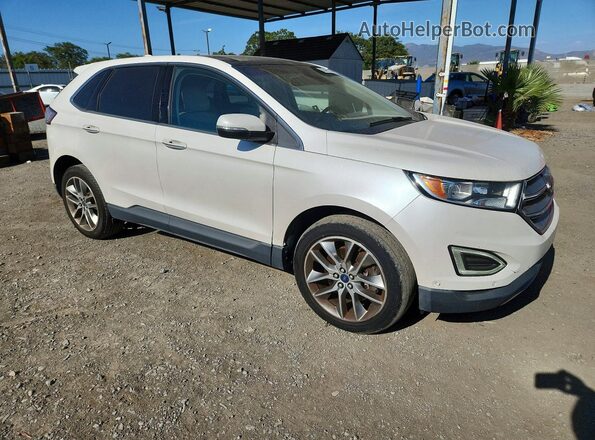 2FMPK3K8XGBB78628 2016 FORD EDGE Белый Вид спереди