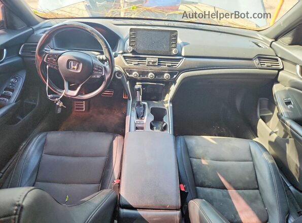 1HGCV1F39MA007505 2021 HONDA ACCORD Gray Вид щитка приладів