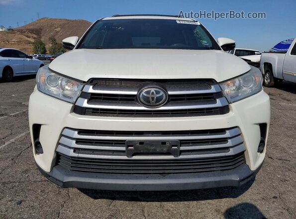 5TDZARFH9KS051485 2019 TOYOTA HIGHLANDER White Vista trasera