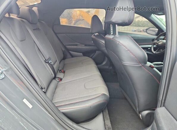 KMHLR4AF5PU581989 2023 HYUNDAI ELANTRA Charcoal უკანა სალონის ხედი