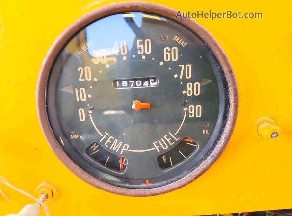 8511010323 1970 JEEP JEEP Yellow Вид щитка приладів