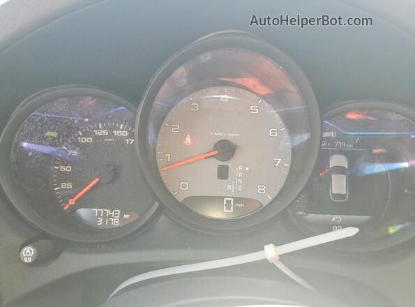 WP1AB2A56LLB35070 2020 PORSCHE MACAN Синий Вид задних сидений