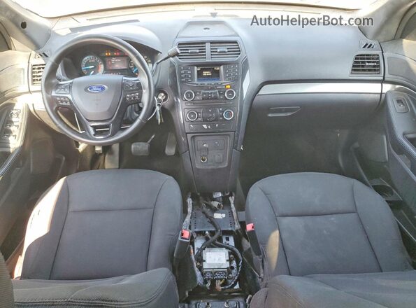 1FM5K8AT3HGC35594 2017 FORD EXPLORER Black Widok zestawu wskaźników