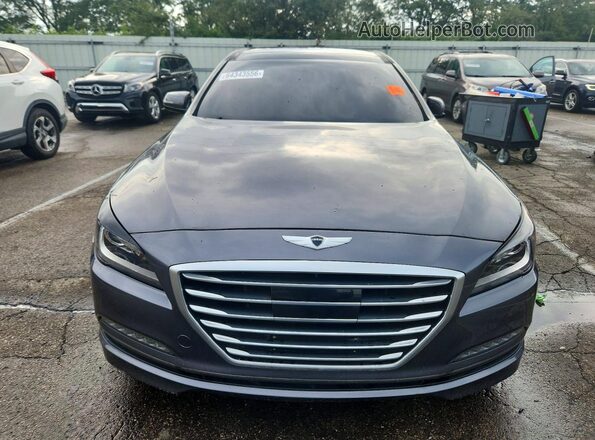 KMHGN4JEXGU134384 2016 HYUNDAI GENESIS Gray Vista trasera