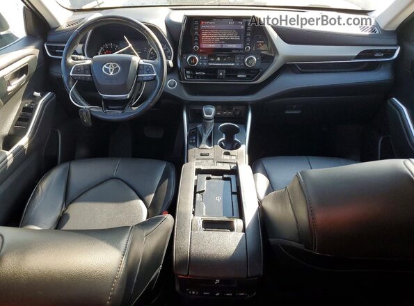 5TDGZRBH8MS528707 2021 TOYOTA HIGHLANDER Gray Instrument cluster view