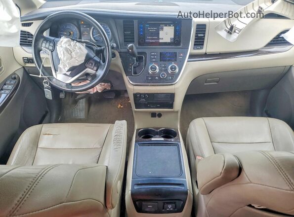 5TDYZ3DC3HS793205 2017 TOYOTA SIENNA White Սարքավորումների վահանակի տեսք
