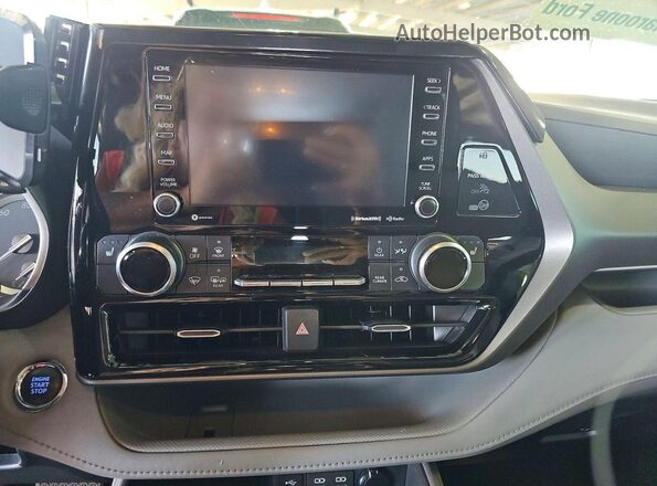 5TDHZRBHXNS241293 2022 TOYOTA HIGHLANDER Синий Вид подкапотного пространства