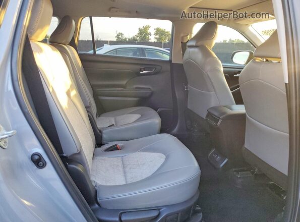 5TDAARAH2NS514429 2022 TOYOTA HIGHLANDER Gray Widok komory silnika