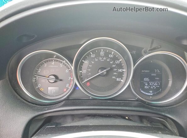 JM3KE4CYXG0779590 2016 MAZDA CX-5 Black უკანა სავარძლების ხედი