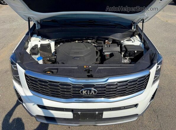 5XYP3DHCXLG012960 2020 KIA TELLURIDE White Vista del salpicadero