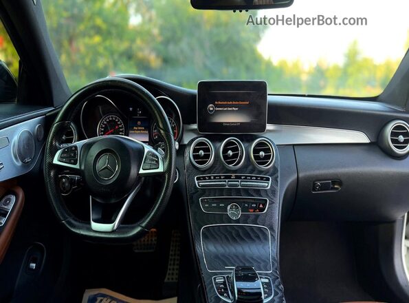 WDDWJ6EB9HF493728 2017 MERCEDES-BENZ C White უკანა სავარძლების ხედი