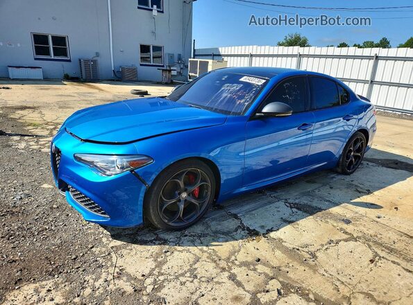 ZARFAMBN5K7611956 2019 ALFA ROMEO GIULIA Blue Tył lewy