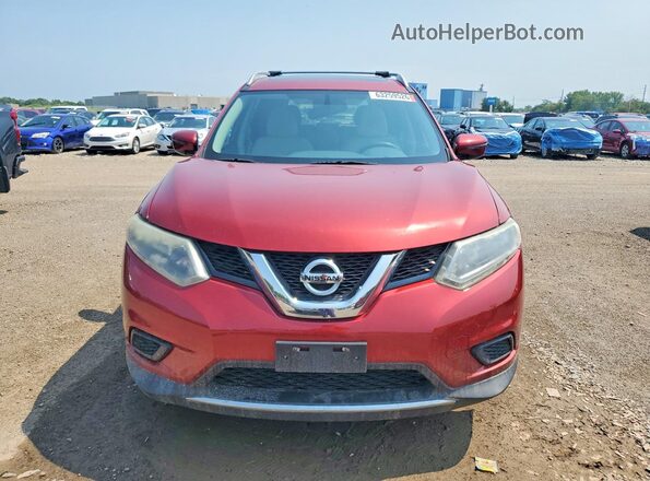 5N1AT2MV3GC740871 2016 NISSAN ROGUE Red Հետևի տեսք