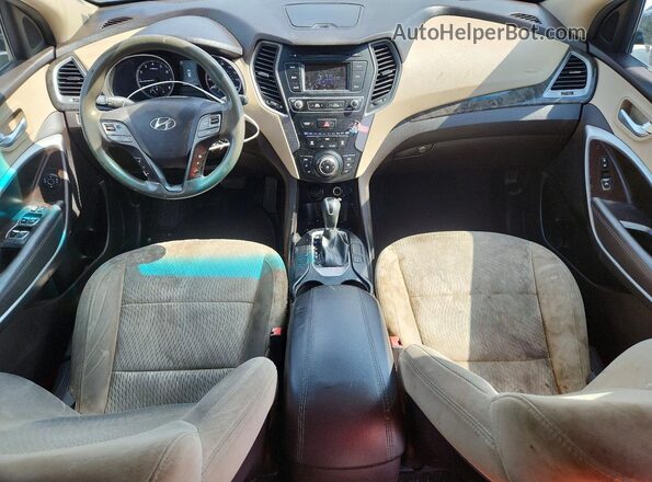 5XYZT3LB7HG410961 2017 HYUNDAI SANTA Blue Вид щитка приладів