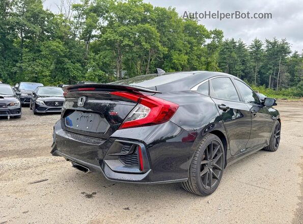 2HGFC1E55LH700576 2020 HONDA CIVIC Black Front view