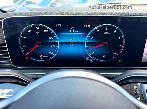 4JGFB4KB0LA074135 2020 MERCEDES-BENZ GLE Blue Вид щитка приладів