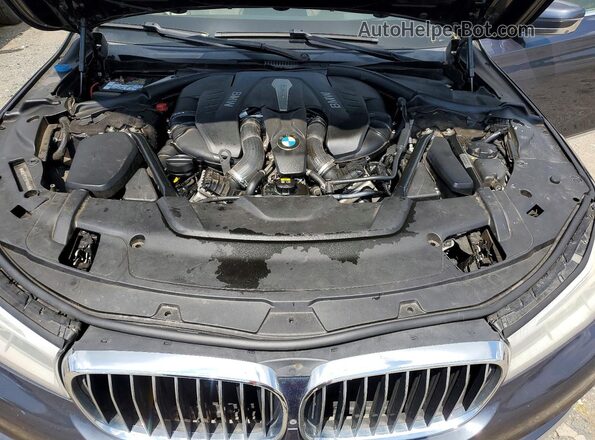 WBA7F2C57GG419641 2016 BMW 7 SERIES Blue Вид підкапотного простору