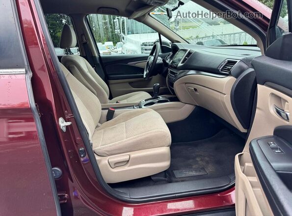 5FNYF6H30JB068059 2018 HONDA PILOT Красный Вид задних сидений