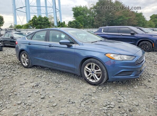 3FA6P0HD8JR179876 2018 FORD FUSION Blue Widok z przodu