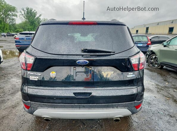 1FMCU9GDXJUB17136 2018 FORD ESCAPE Black წინა სალონის ხედი