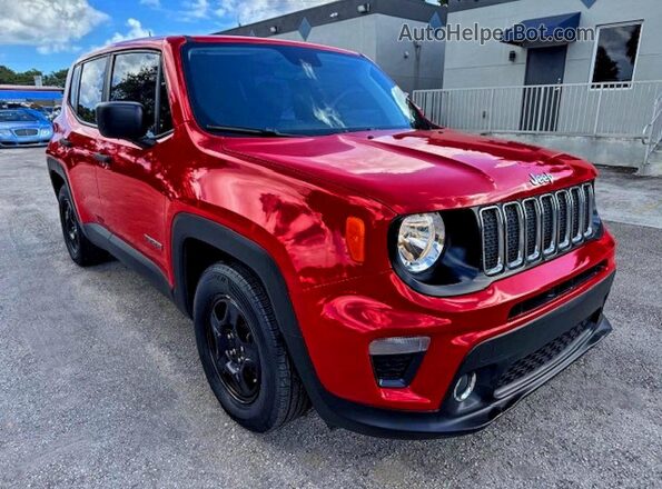 ZACNJAAB2LPL15502 2020 JEEP RENEGADE Красный Вид спереди