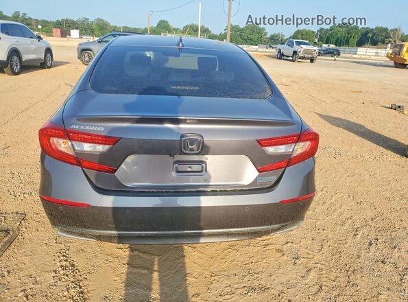 1HGCV3F92KA013997 2019 HONDA ACCORD Серый Вид салона спереди