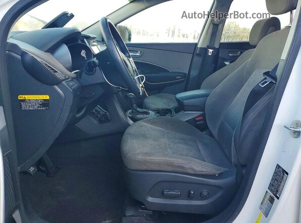KM8SMDHF8HU223657 2017 HYUNDAI SANTA Белый Вид панели приборов