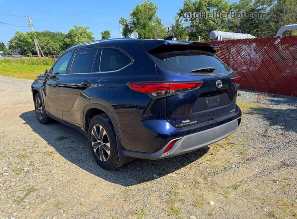 5TDGZRBHXLS512460 2020 TOYOTA HIGHLANDER Black Delantero derecho