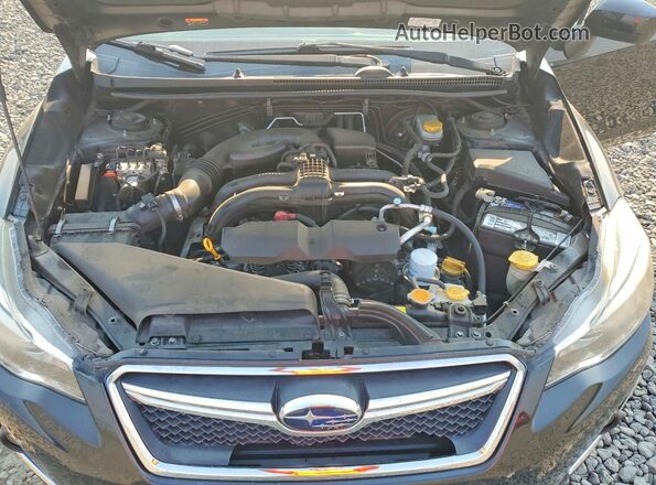 JF2GPADC2H8228357 2017 SUBARU CROSSTREK Black Widok komory silnika