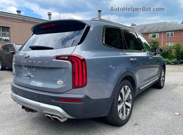 5XYP3DHC1LG053896 2020 KIA TELLURIDE Серебряный Передняя правая четверть
